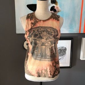 Bleached-out Sturgis Motorcycle Tank